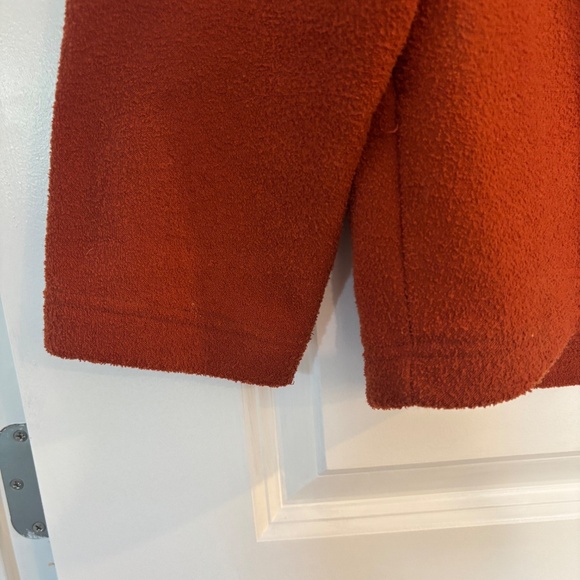 Prana Sweater Mens XL Orange Outdoor Hiking 1/4 Zip Pullover Jacket Y2k Style - Picture 3 of 5